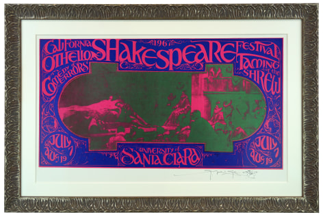 California Shakespeare Festival Poster - 1967 - by Stanley Mouse