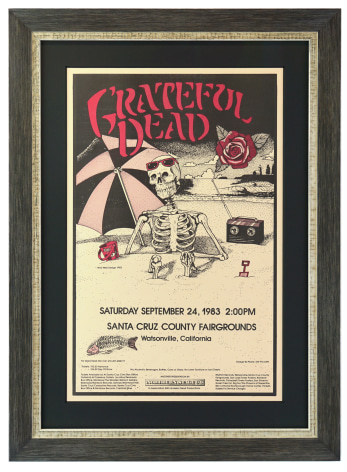 Grateful Dead Watsonville poster 9/24/83 Grateful Dead Santa Cruz poster