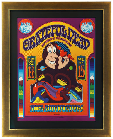 Poster for Grateful Dead at Hill Auditorium, Ann Arbor MI 12/14/71 poster