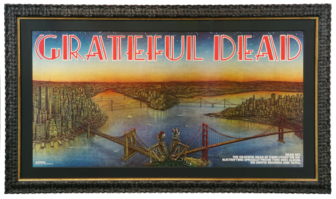 Promo poster for Dead Set 1981 Grateful Dead by Dennis Larkins