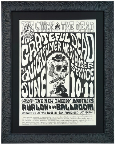FD-12 The Quick and The Dead rock poster Avalon Ballroom June 10-11 1966 by Wes Wilson