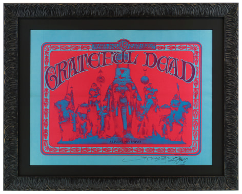 Grateful Dead poster 1967 promoting their first album The Grateful Dead. Poster is called Elephants by Mouse &amp; Kelley