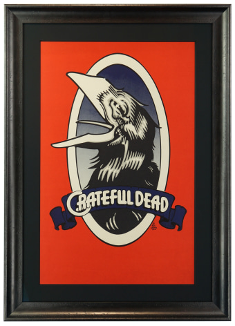 Rick Griffin Laughing Crow poster 1973 from Wake of the Flood by Grateful Dead poster