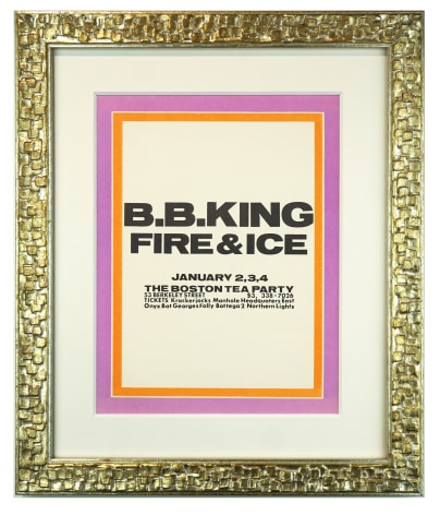 BB King Poster Boston 1969. Poster for Boston Tea Party Fire &amp; Ice and B.B. King, January 1969