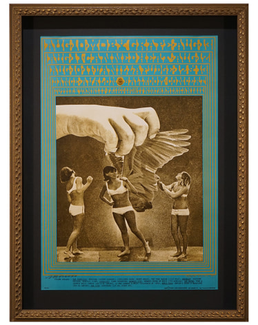 FD-75 poster by Victor Moscoso featuring Moby Grape Canned Heat Vanilla Fudge at Avalon Ballroom August 10-13 1967