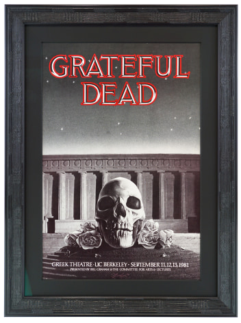 Grateful Dead at Greek Theatre poster done in 1981 by Daniel Ziegler. Berkeley Grateful Dead poster
