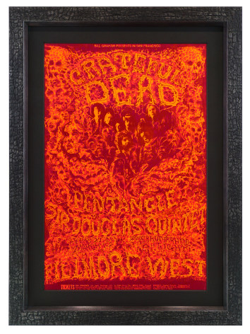 BG-162 poster Grateful Dead in Flames by Lee Conklin 1969 poster