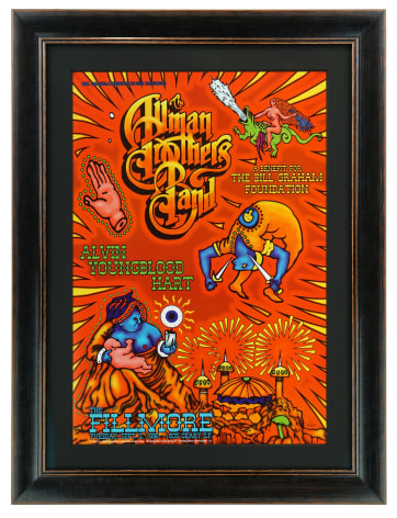 Allman Brothers at the Fillmore 1996 poster by Chris Shaw