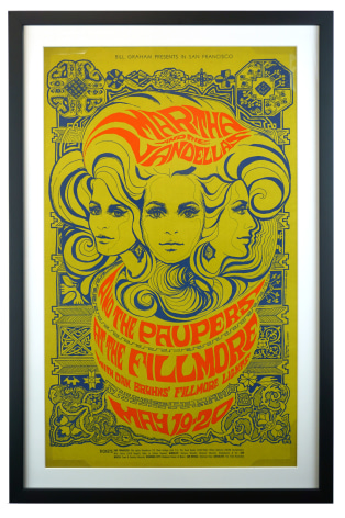 BG-64 poster for Martha and the Vandellas 1967 by Bonnie MacLean
