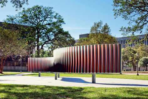 Carlos Cruz-Diez, Double Physichromie: University of Houston, 2008. 59 1/16 x 601 9/16 in. (150 x 1528 cm.)