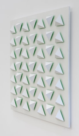 Luis Tomasello, Atmosph&egrave;re Chromoplastique N&deg; 1029, 2013. Acrylic on wood, 53 1/4 x 53 1/4 in. (135.3 x 135.3 cm.)