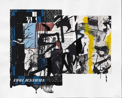 Arturo Herrera, Year Book 6, 2012. Collage, mixed media on paper, 12 5/8 in. x 17 3/8 in.