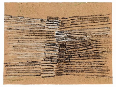 S&eacute;rvulo Esmeraldo, Untitled, 1966. Oil pastel on paper, 19&rdquo; x 14 3/4&rdquo; / 48.2 x 36.3 cm