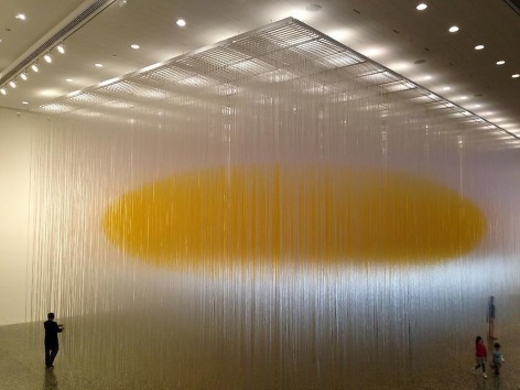 Jes&uacute;s Rafael Soto, The Houston Penetrable, 2004-14. Lacquered aluminum structure, PVC tubes, and water-based silkscreen ink. The Museum of Fine Arts, Houston. Photograph by Ana Maria Tavares.