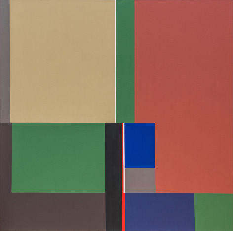 Mercedes Pardo, Iridiscencia, 1980. Acrylic on canvas, 47 3/16 x 47 3/16 inches.