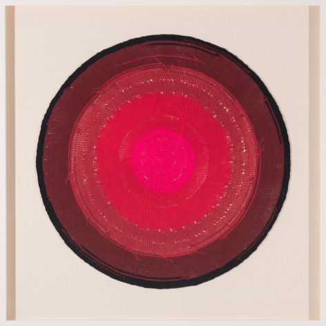 Melanie Smith, Pi (Pond 5) 22, 2022, Cotton, 30.75 x 30.75 in. (78.11 x 78.11 cm.)