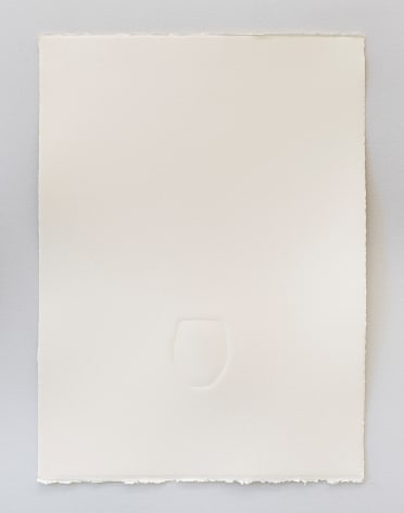 Reynier Leyva Novo, Solid Void #2, 2022. Embossed paper [Fabriano 300 lb.], 22 x 30 in.