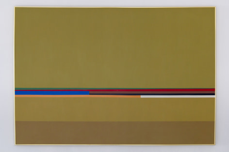 Mercedes Pardo Ponte,&nbsp;Atardecer, 1980, Acrylic on canvas, 43 5/16 x 62 15/16 in. (110 x 160 cm.)