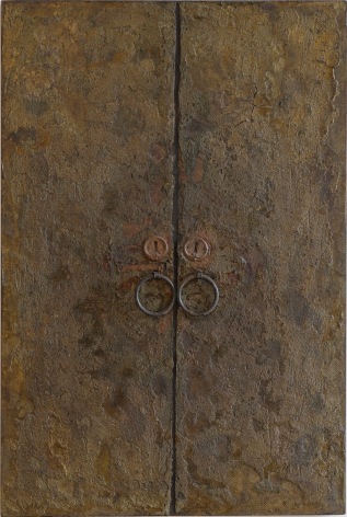 Elsa Gramcko, Una peque&ntilde;a edad [Small Space of Time], 1964. Diverse materials and mixed media on Masonite, 29 1/2 x 19 11/16 in.