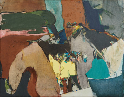 Fanny San&iacute;n, Oil No 12, 1965. Oil on canvas, 42 ⅞ x 54 &frac34; in. (109 x 139 cm.)