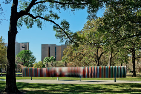 Carlos Cruz-Diez, Double Physichromie: University of Houston, 2008. 59 1/16 x 601 9/16 in. (150 x 1528 cm.)