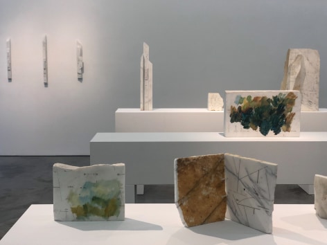 Marie Orensanz, Fragmentism: Drawing on Marble Exhibition, Sicardi | Ayers | Bacino, 2019