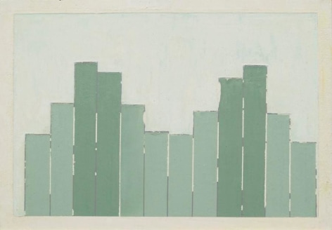 Melanie Smith, Diagram 34, 2015. Oil and encaustic on wood, 11 x 15 3/4 in.