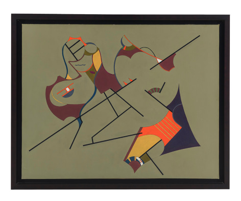 Elsa Gramcko, Sin t&iacute;tulo [Untitled], c. 1954. Acrylic on canvas, 21 5/8 x 27 3/4 in. (55 x 70.4 cm.)
