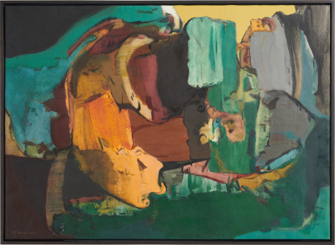 Fanny San&iacute;n, Oil No 12, 1966, Oil on canvas, 47 &frac14; x 64 &frac34; inches