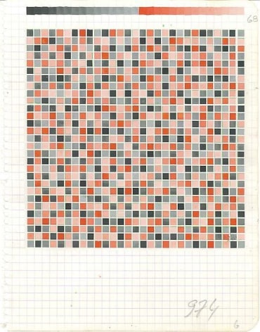 Antonio Asis, Untitled, 1960, Acrylic on paper, 8 5/8&quot; x 6 5/8&quot; / 21.9 x 16.8 cm
