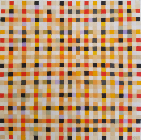 Antonio Asis,&nbsp;Untitled from the series Chromatisme Quadrill&eacute; Polychrome, 1965, Gouache on paper,&nbsp;11 3/4 x 8 3/8 in. (29.8 x 21.2 cm.)