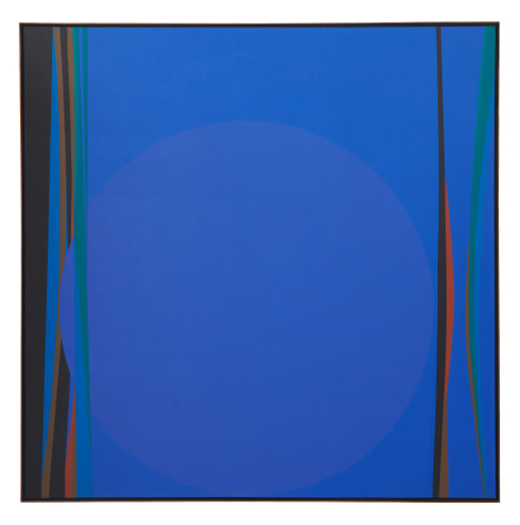 Mercedes Pardo,&nbsp;Luna azul [Blue Moon], 1991,&nbsp;Acrylic on canvas,&nbsp;67 &frac34; x 67 &frac34; inches (172 x 172 cm.)
