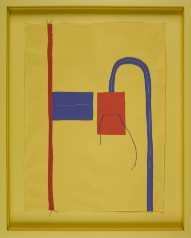 Liz Cohen,&nbsp;Untitled Collage # 7, 2015.&nbsp;Found Fabric,&nbsp;12 1/4 x 15 1/4 in. (31.1 x 38.7 cm.)&nbsp;