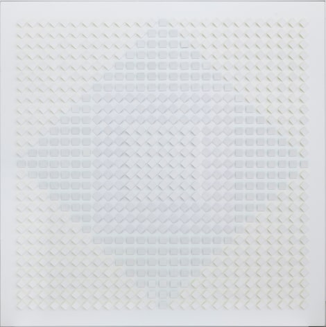 Luis Tomasello, Atmosph&egrave;re Chromoplastique N&deg; 271, 1971. Acrylic on wood, 53 1/4 x 53 1/4 x 3 1/3 in. (135.3 x 135.3 x 7.6 cm.)