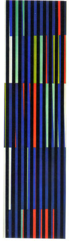 Alejandro Otero, Coloritmo 48A [Colorhythm 48A], 1971. Industrial enamel on wood, 70 13/16 x 18 7/8 in. (180 x 48 cm.)