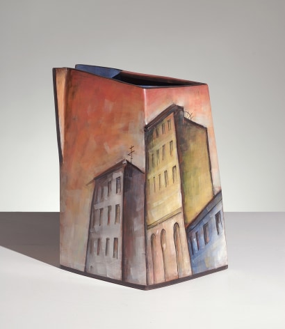 Lidya Buzio. XVI&nbsp;2007, painted earthenware, 14 x 8 1/4 in.