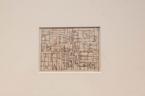 Joaqu&iacute;n Torres-Garc&iacute;a, Untitled, c. 1930. Ink on paper, 2 3/4 x 3 7/8 in. / 7 x 9.8 cm.