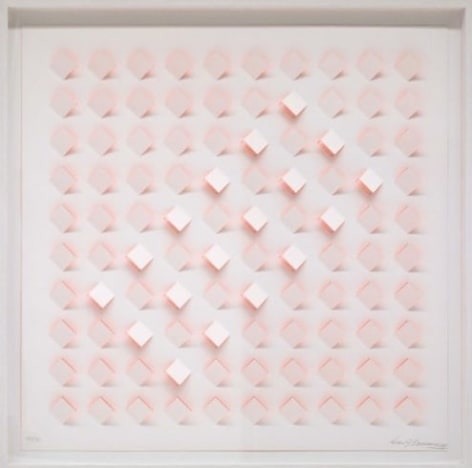 Luis Tomasello, S/T 4 Naranja, 2013. Lithograph, 24 13/16 in. x 24 13/16 in.