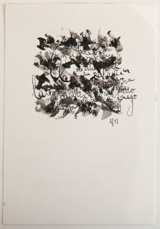 Le&oacute;n Ferrari, Sin T&iacute;tulo, 1997. Ink and watercolor on paper, 8 21/32 x 5 29/32 in. (22 x 15 cm.)