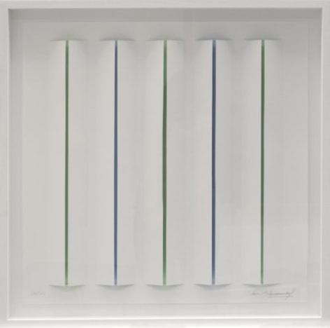 Luis Tomasello, S/T 2, 2012. Lithograph, 19.6 in. x 19.6 in.