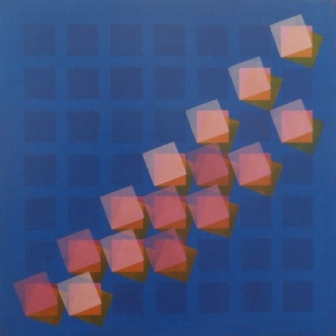 Manuel Espinosa, Akox, 1979, Acrylic on canvas, 23 5/8 in. x 23 5/8 in.