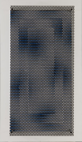 Antonio Asis, Rect&aacute;ngulo Azul y Blanco, 2007. Acrylic on wood and metal, 40 1/8 x 25 x 5 3/4 in. (101.9 x 63.5 x 14.6 cm.)