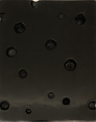 Brown Open Cluster 1, 2018. Lacquer, 7 21/32 x 9 27/32 in. (19.5 x 25 cm.)