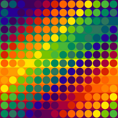 Julio Le Parc, Color Secuencia 10 (Ed.&nbsp;37/40), 2024. Lithograph 26 &frac34; x 26 &frac34; in. (68 x 68 cm.)