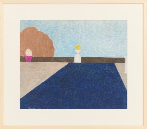 Eleonore Koch,&nbsp;Untitled, 1977. Crayon, graphite and tempera on paper, 20 ⅞ x 25 &frac14; in. (53 x 64 cm.)