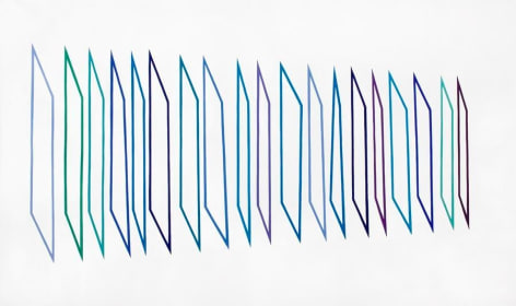 Graciela Hasper, Sin Titulo, 2003. Acrylic on canvas, 55.1 in. x 98.4 in.