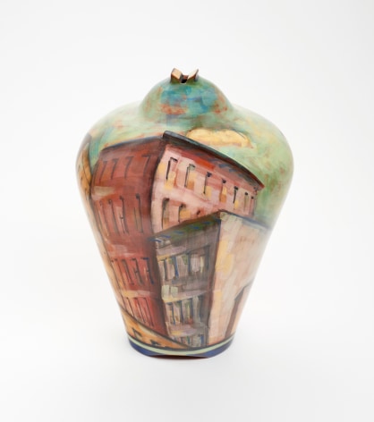 Lidya Buzio. VIII, 1990, painted earthenware, 9 &frac14; x 7 in.