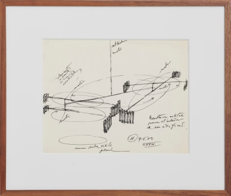 Alejandro Otero, Untitled, 1970. Ink on paper, 8 1/2 x 11 1/16 in. (21.7 x 28.1 cm.)