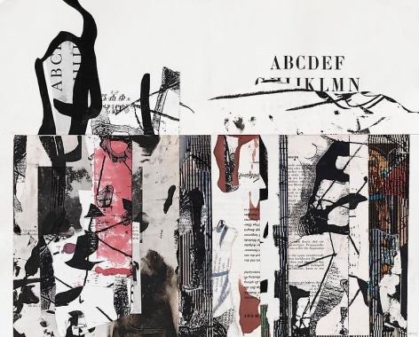 Arturo Herrera, Year Book 5, 2012. Collage, mixed media on paper, 12 5/8 in. x 17 3/8 in.