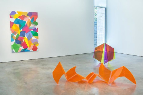 Installation view of Marta Chilindron &amp;amp; Graciela Hasper, Dialogues, 2014 at&nbsp;Sicardi Gallery.